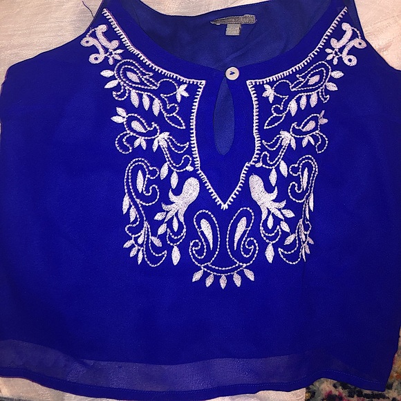 3 for $15 ❤️ Royal Blue Crop Top - Picture 1 of 8